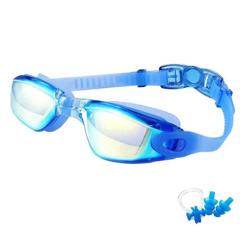 Lunettes de natation, coloris Bleu Vif