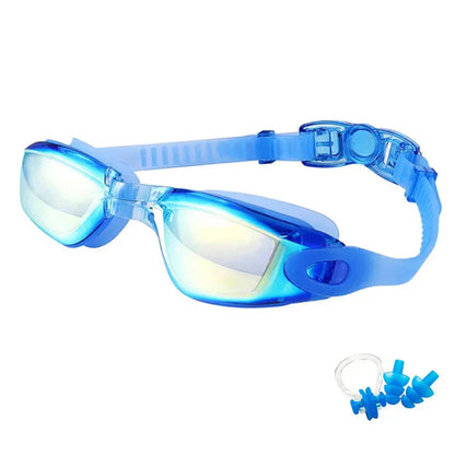 Lunettes de natation, coloris Bleu Vif