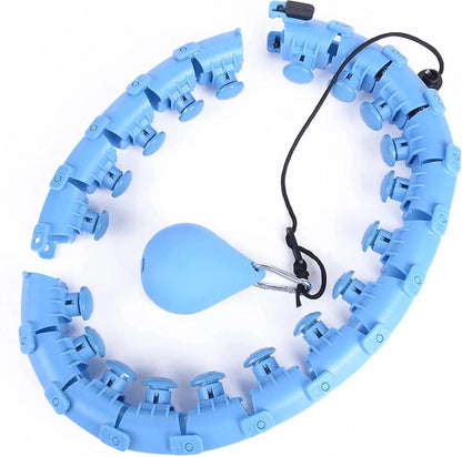 Hula hoop lesté à maillons bleu ouvert, maillons détachés
