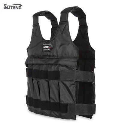 Gilet lesté SUTENG noir, vue de trois quarts