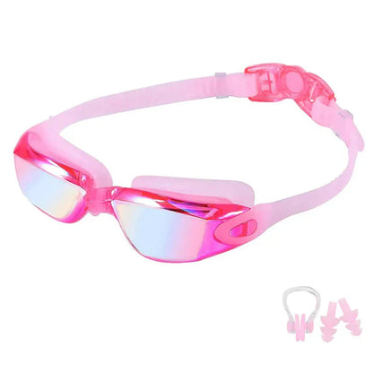 Lunettes de natation, coloris Rose Vif