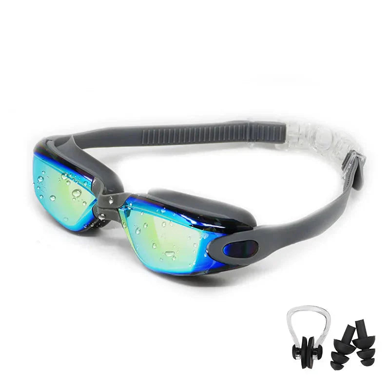 Lunettes de natation, coloris Argent Vif