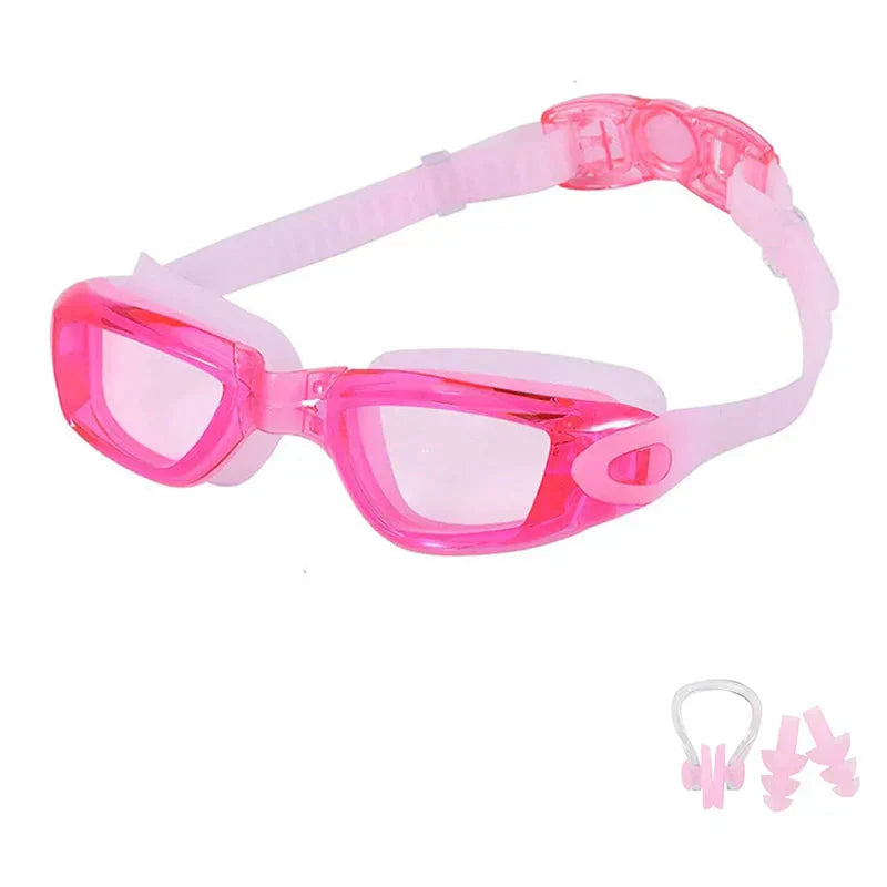 Lunettes de natation, coloris Rose (modèle 2)