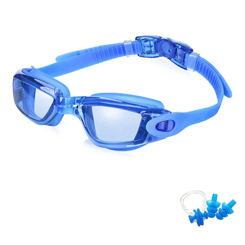 Lunettes de natation, coloris Bleu (modèle 2)