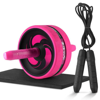 Roue abdominale double, modèle Rose C avec Corde