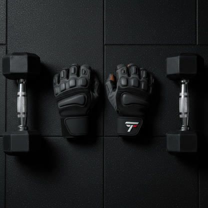 Gants de Musculation Rembourrés ATHLORA, vue à plat