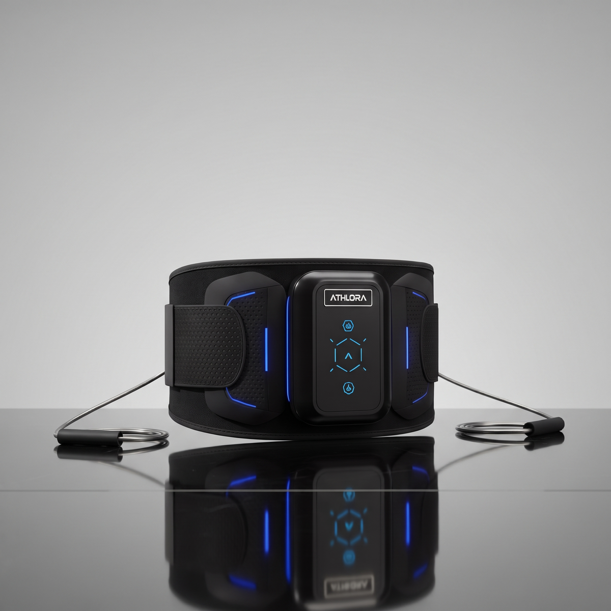 Ceinture Abdominale EMS ATHLORA, photo premium studio