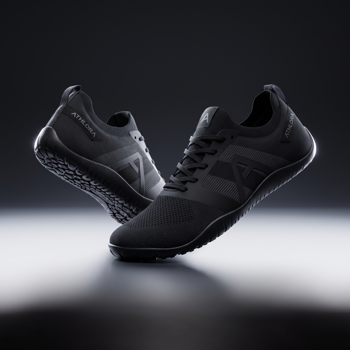 Chaussures Barefoot ATHLORA, photo premium studio